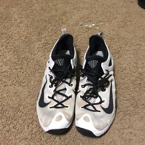 White nike zoom hyperrev  basketball shoes